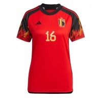 Fotballdrakt Dame Belgia Thorgan Hazard #16 Hjemmedrakt VM 2022 Kortermet